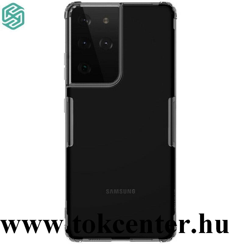 Samsung Galaxy S21 Ultra (SM-G998) 5G NILLKIN NATURE szilikon telefonvédő (közepesen ütésálló, légpárnás sarok, 0.6 mm, ultravékony) SZÜRKE
