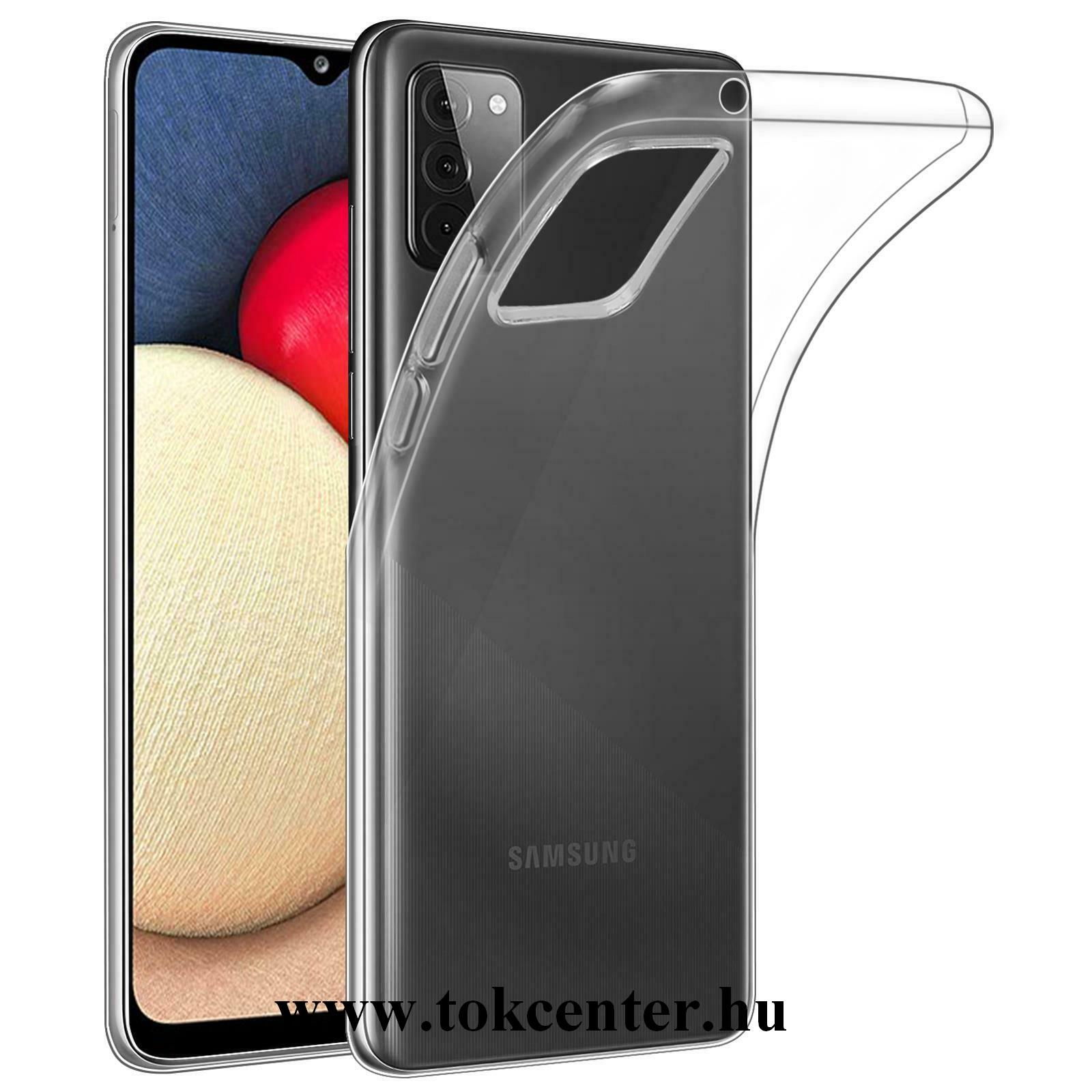 Samsung Galaxy A02s (SM-A025F) Szilikon telefonvédő (ultravékony) ÁTLÁTSZÓ