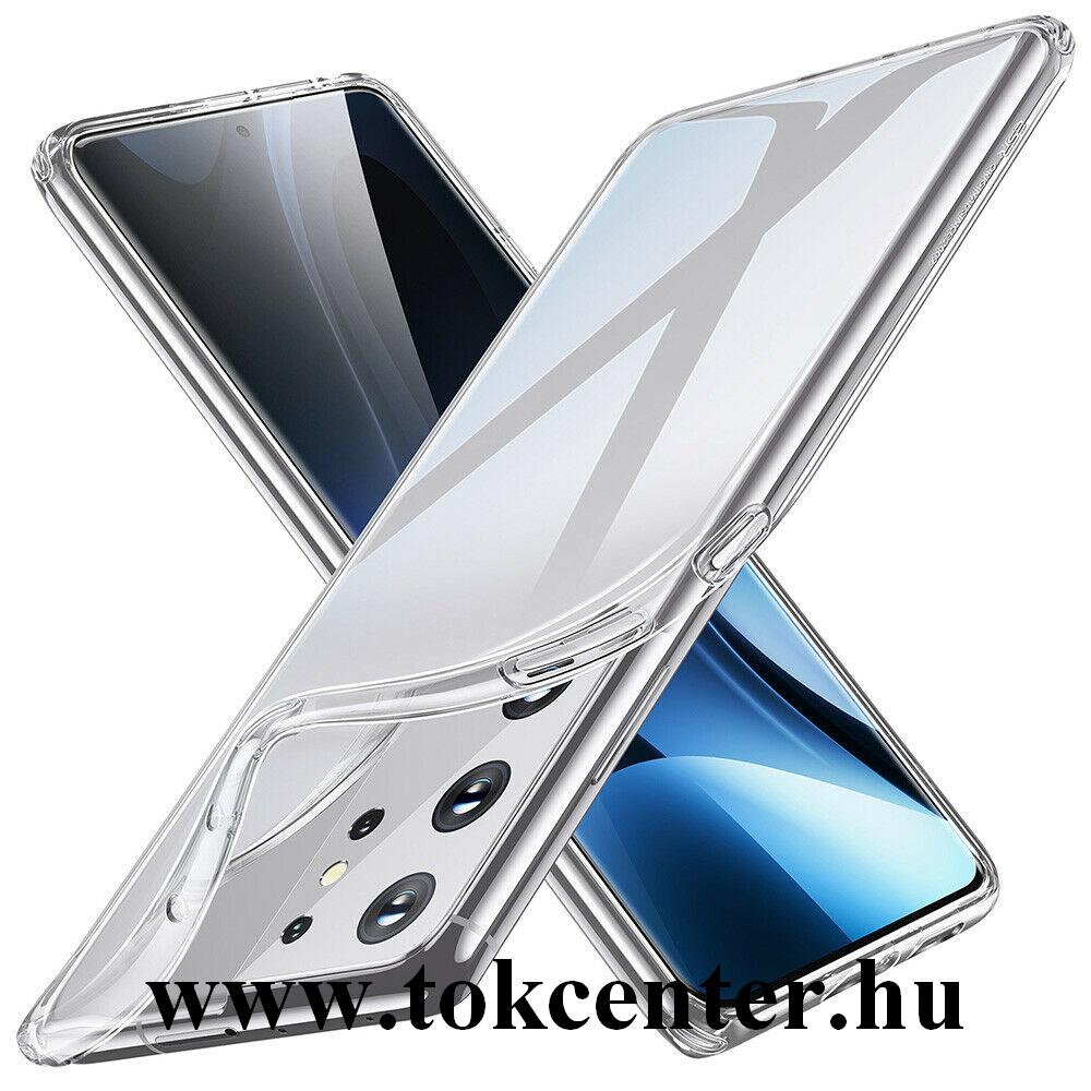 Samsung Galaxy S21 Ultra (SM-G998) 5G Szilikon telefonvédő (ultravékony) ÁTLÁTSZÓ