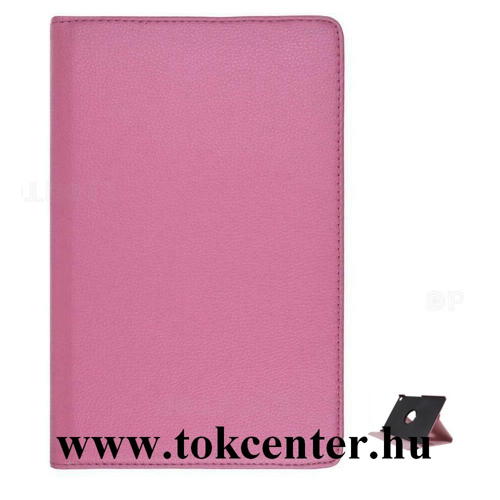 Samsung Galaxy Tab S6 Lite 10.4 LTE (SM-P615) / Tab S6 Lite 10.4 WIFI (SM-P610) Tok álló, bőr hatású (FLIP, asztali tartó funkció, 360°-ban forgatható) RÓZSASZÍN