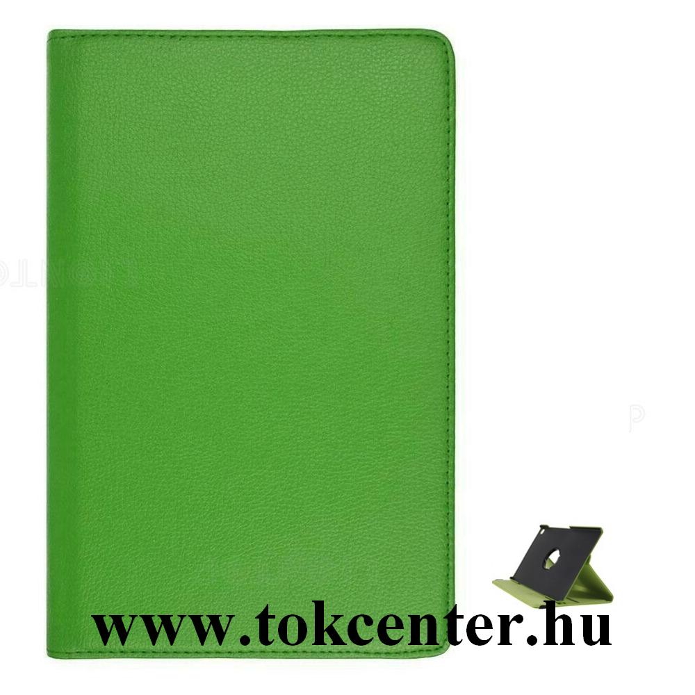 Samsung Galaxy Tab S6 Lite 10.4 LTE (SM-P615) / Tab S6 Lite 10.4 WIFI (SM-P610) Tok álló, bőr hatású (FLIP, asztali tartó funkció, 360°-ban forgatható) VILÁGOSZÖLD