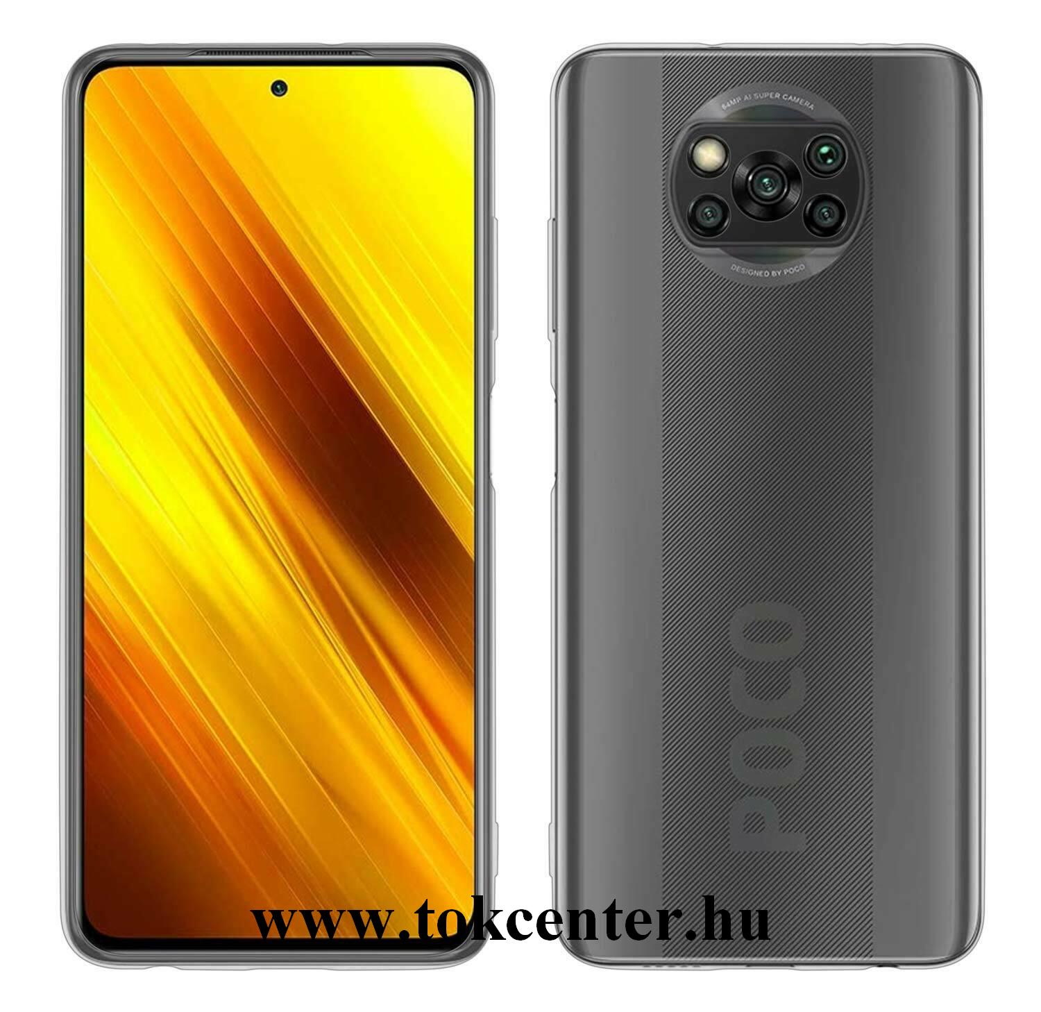 Xiaomi Poco X3 NFC Szilikon telefonvédő (ultravékony) ÁTLÁTSZÓ