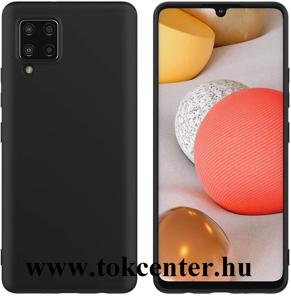 Samsung Galaxy A42 5G (SM-A425F) Szilikon telefonvédő (matt) FEKETE