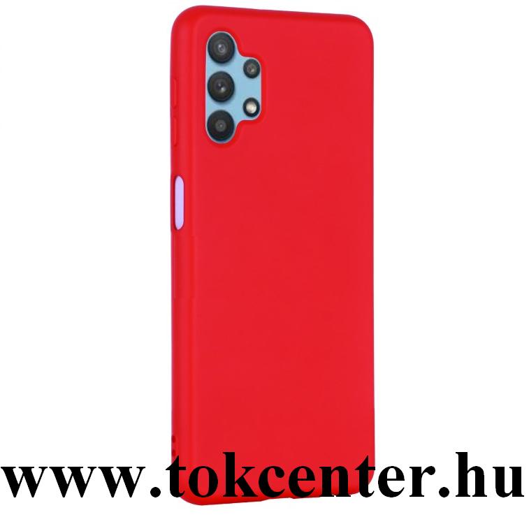 Samsung Galaxy A32 5G (SM-A326) Szilikon telefonvédő (matt) PIROS