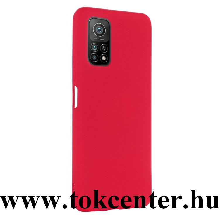 Xiaomi Mi 10T 5G / Xiaomi Mi 10T Pro 5G Szilikon telefonvédő (matt) PIROS
