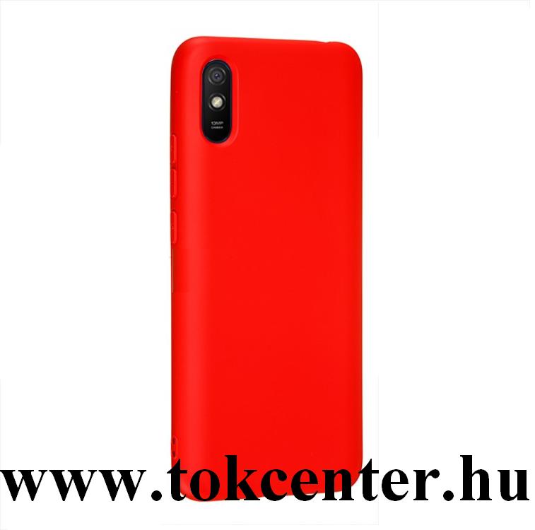 Xiaomi Redmi 9A (Redmi 9 AT) Szilikon telefonvédő (matt) PIROS