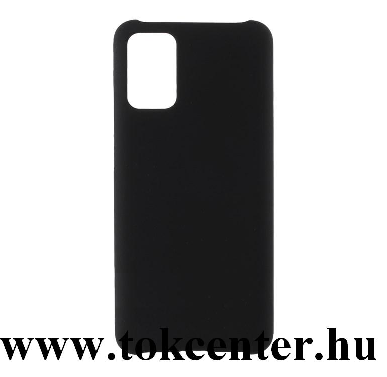 Samsung Galaxy A02s (SM-A025F) Műanyag telefonvédő (gumírozott) FEKETE