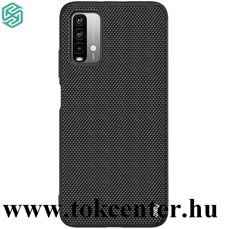 Xiaomi Redmi Note 9 4G NILLKIN TEXTURED műanyag telefonvédő (közepesen ütésálló, szilikon keret, 3D minta) FEKETE