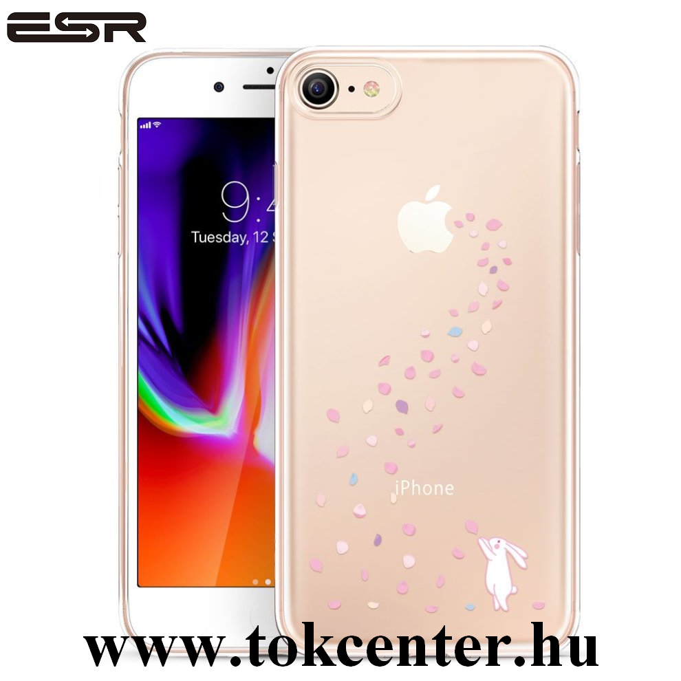 Apple iPhone 7 4.7 / Apple iPhone 8 4.7 / Apple iPhone SE (2020) ESR Mania szilikon telefonvédő (ultravékony, nyuszi minta) ÁTLÁTSZÓ