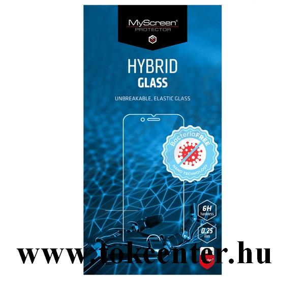 ZTE Blade A3 2020 MYSCREEN DIAMOND HYBRIDGLASS BacteriaFREE képernyővédő üveg (flexibilis, antibakteriális, 3H, NEM íves) ÁTLÁTSZÓ