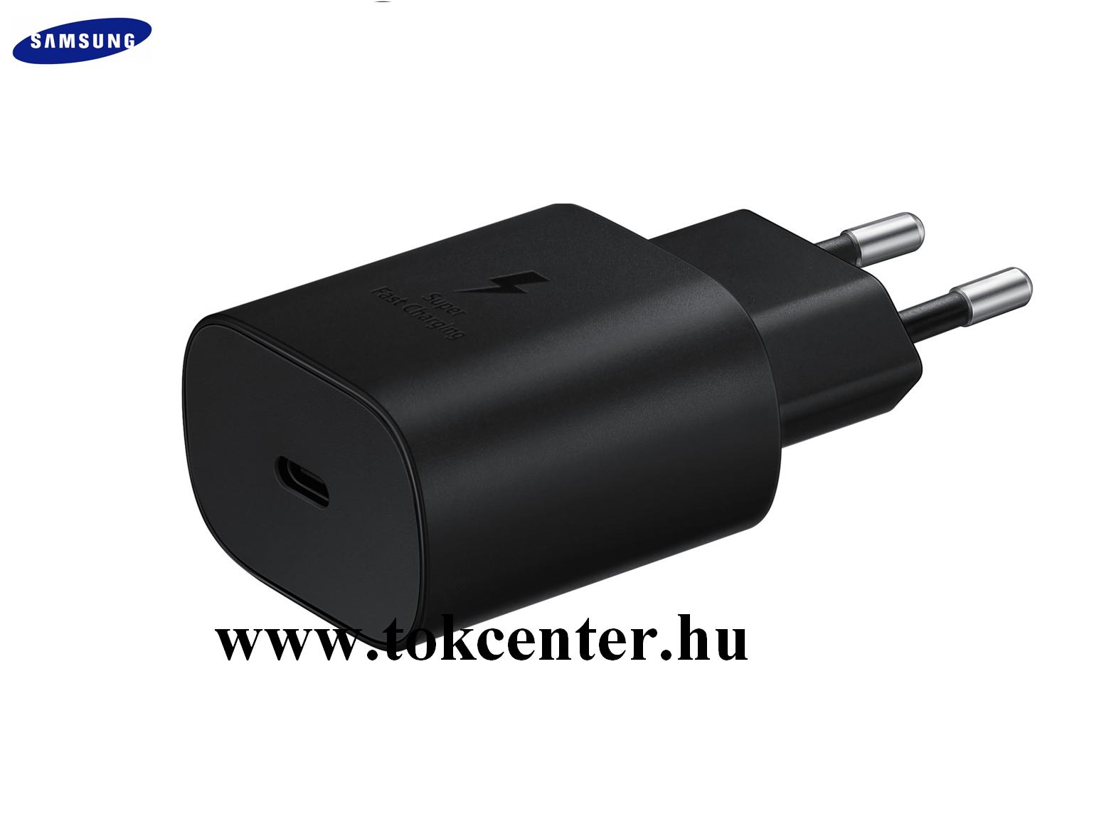 Hálózati töltő Type-C aljzat (5V / 3000mA, 25W, PD gyorstöltés támogatás) FEKETE (EP-TA800NBEGEU)