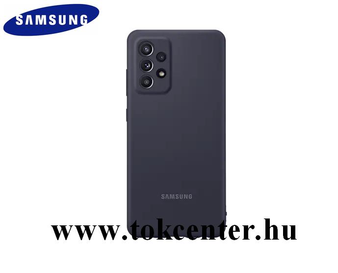 Samsung Galaxy A52 4G (SM-A525F) Gyári Szilikon telefonvédő FEKETE (EF-PA525TBEGWW)