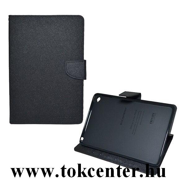 Apple IPAD Air 2020 (Air 4) MERCURY Goospery Fancy tok álló, bőr hatású (FLIP, oldalra nyíló, asztali tartó funkció, textil minta) FEKETE