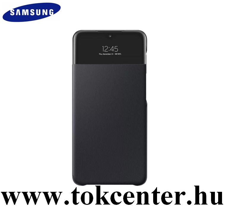 Samsung Galaxy A72 4G (SM-A725F) Gyári Tok álló (aktív flip, oldalra nyíló, hívószámkijelzés, Smart View Cover) FEKETE (EF-EA725PBEGEE)