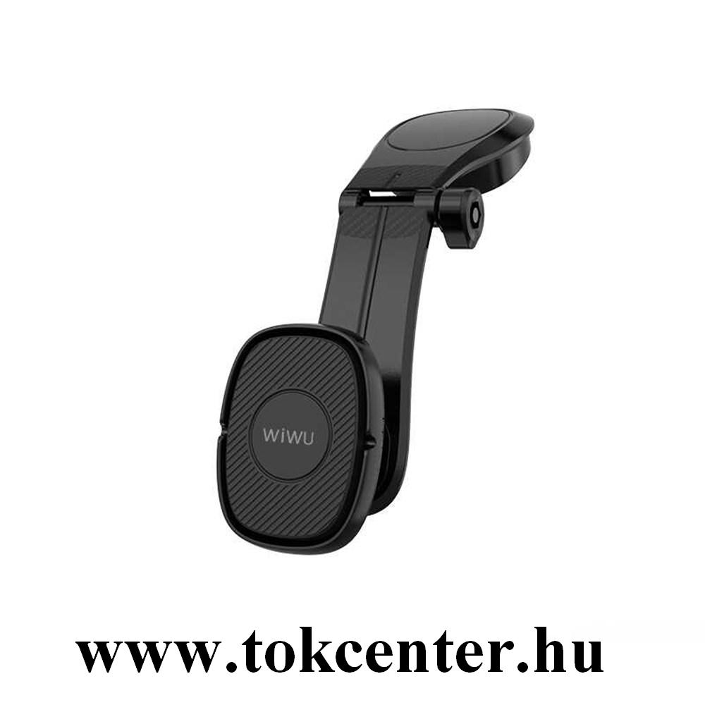 WIWU PL900 autós tartó (műszerfalra, 360°-ban forgatható, mágneses) FEKETE