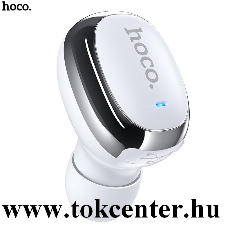 HOCO E54 MINI BLUETOOTH fülhallgató MONO (v5.0, TWS, mikrofon) FEHÉR