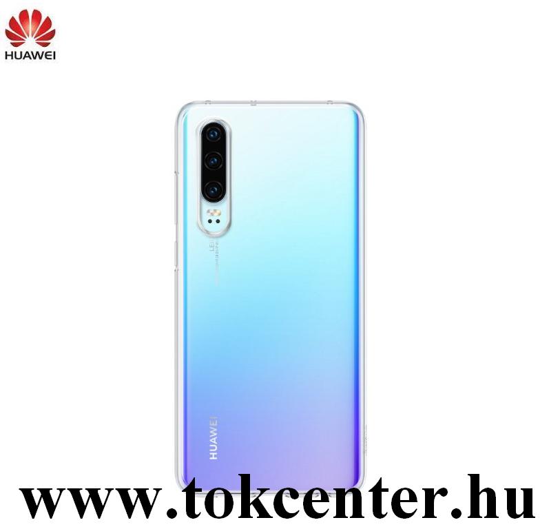 Huawei P30 Gyári Szilikon telefonvédő ÁTLÁTSZÓ (51993008)