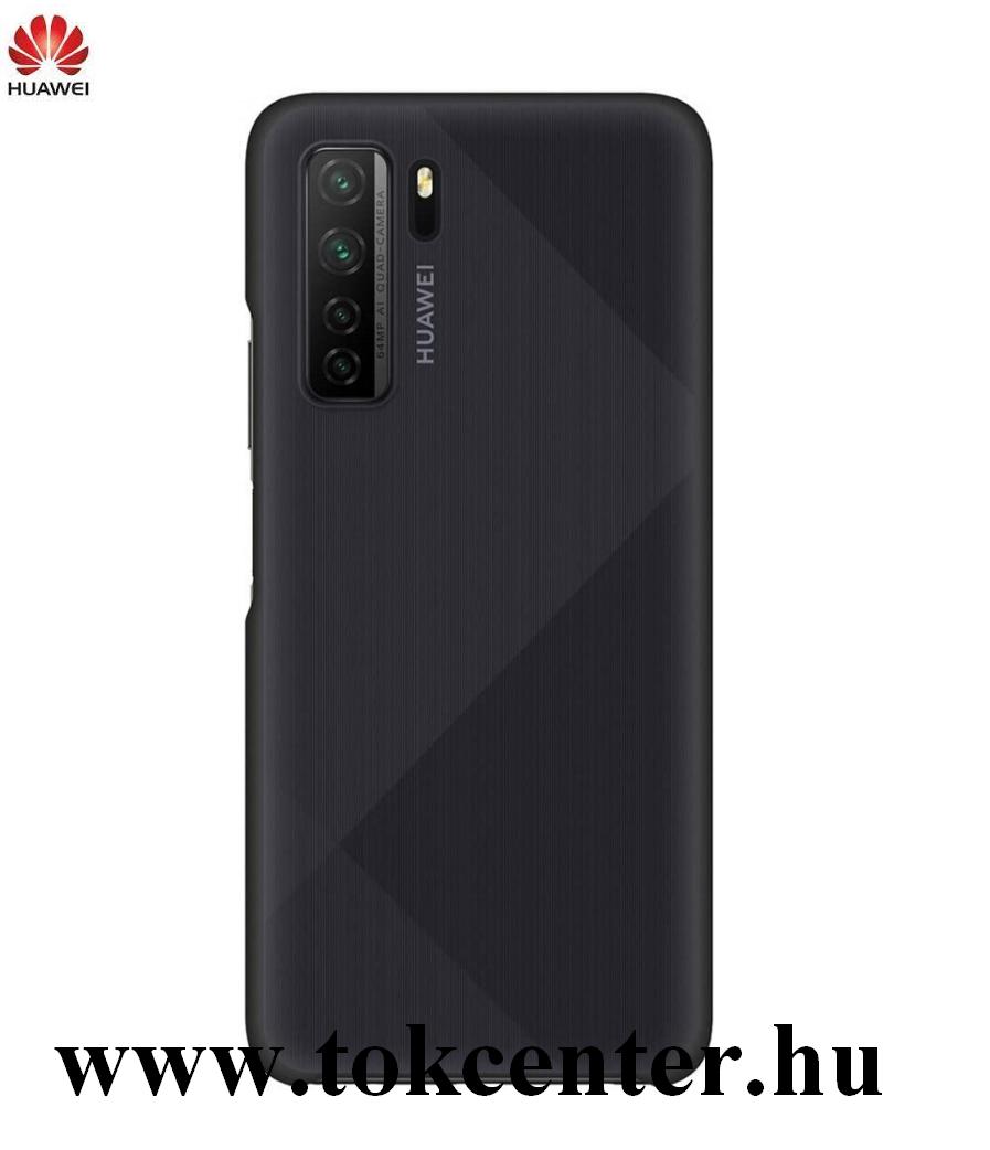 Huawei P40 Lite 5G / nova 7 SE Gyári Műanyag telefonvédő FEKETE (51994057)