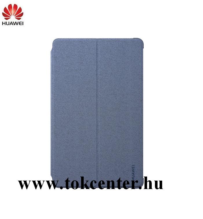 Huawei MatePad T8 LTE / Huawei MatePad T8 WIFI Gyári Tok álló, textil (FLIP, oldalra nyíló, asztali tartó funkció) KÉK (96662488)