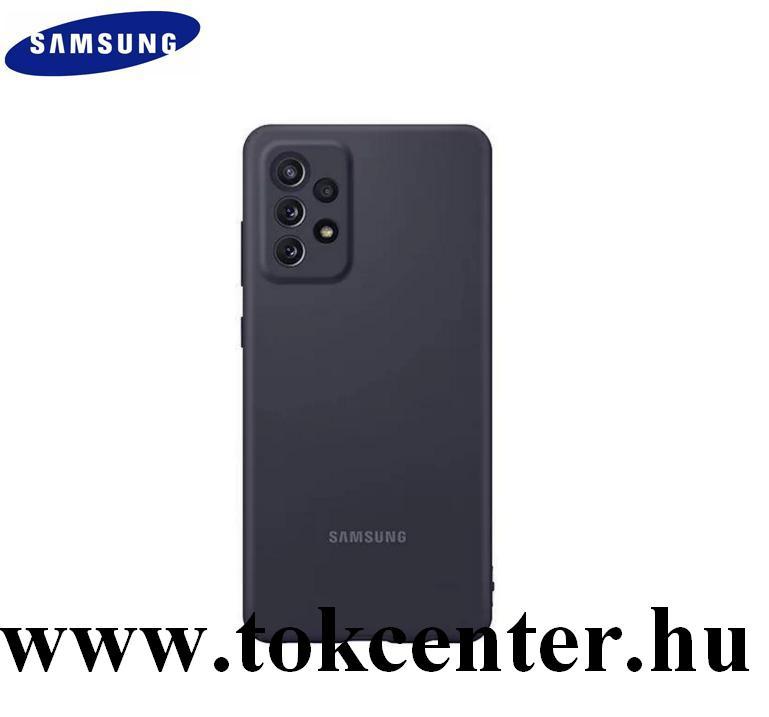 Samsung Galaxy A72 4G (SM-A725F) Gyári Szilikon telefonvédő FEKETE (EF-PA725TBEGWW)