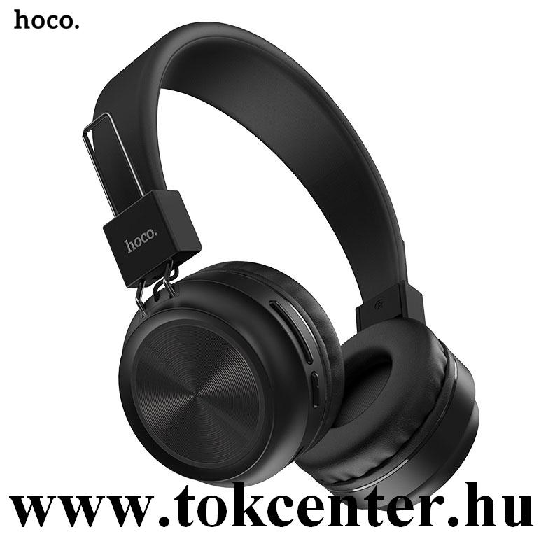 HOCO W25 PROMIS BLUETOOTH fejhallgató (v4.2, sztereo, mikrofon, összehajtható) FEKETE