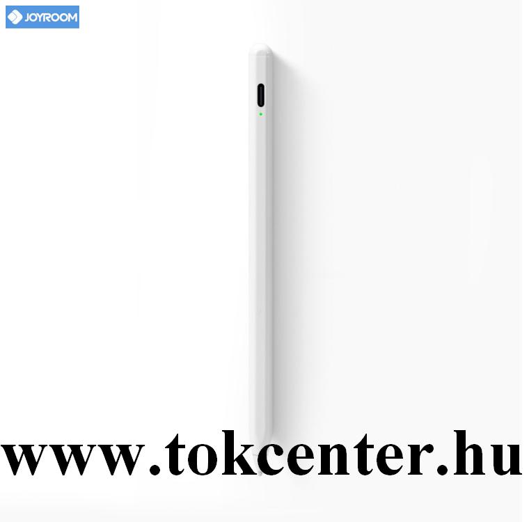 JOYROOM érintőképernyő ceruza (aktív, Type-C, Apple Pencil kompatibilis) FEHÉR