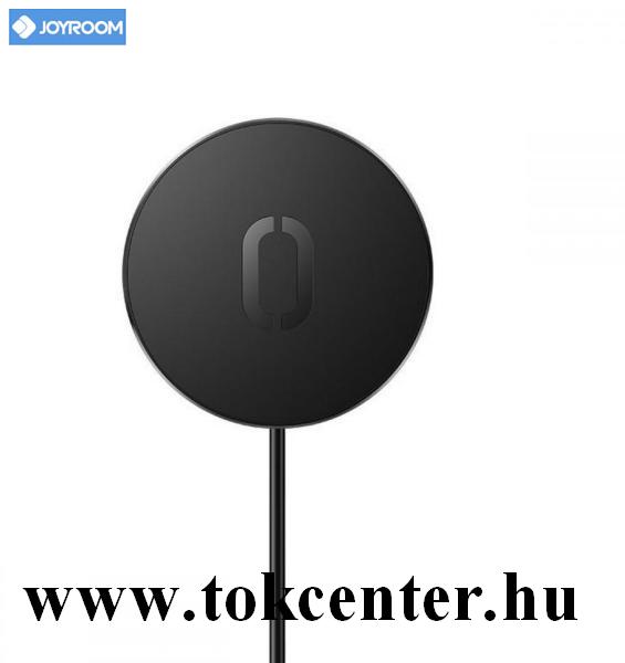JOYROOM hálózati töltő állomás (mágneses, vezeték nélküli töltés, QI Wireless, FOD, 15W, ultravékony) FEKETE