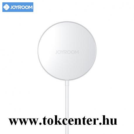 JOYROOM hálózati töltő állomás (vezeték nélküli töltés, QI Wireless, FOD, 15W, ultravékony, gyorstöltés támogatás) FEHÉR