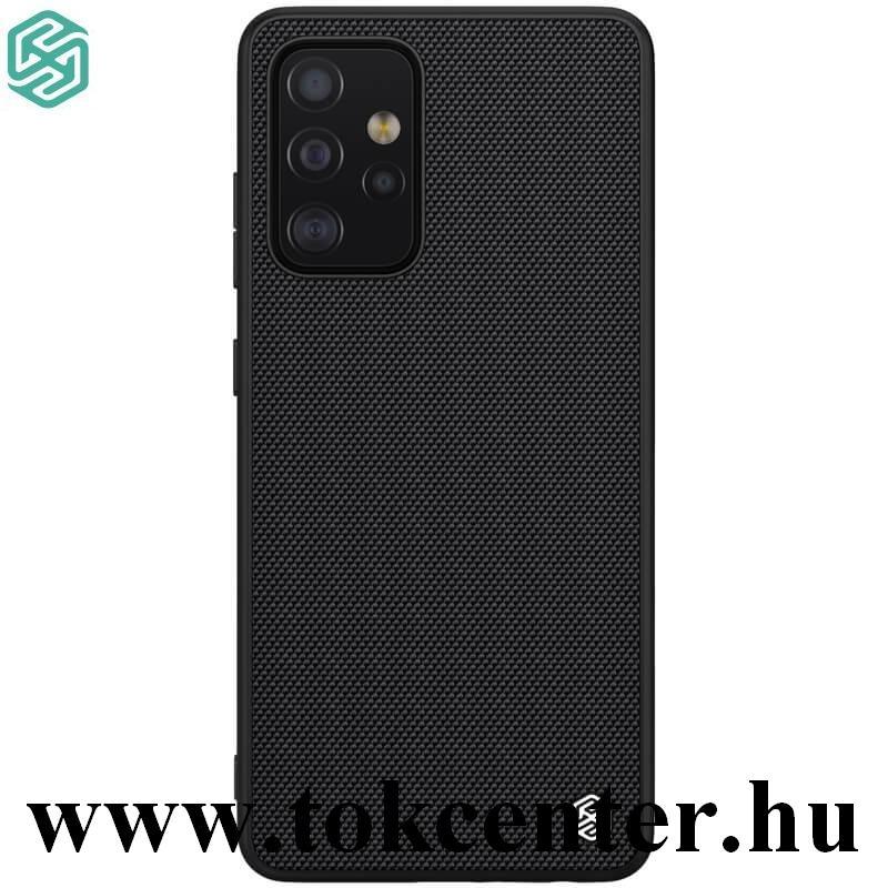 Samsung Galaxy A52 5G (SM-A526F) NILLKIN TEXTURED műanyag telefonvédő (közepesen ütésálló, szilikon keret, 3D minta) FEKETE