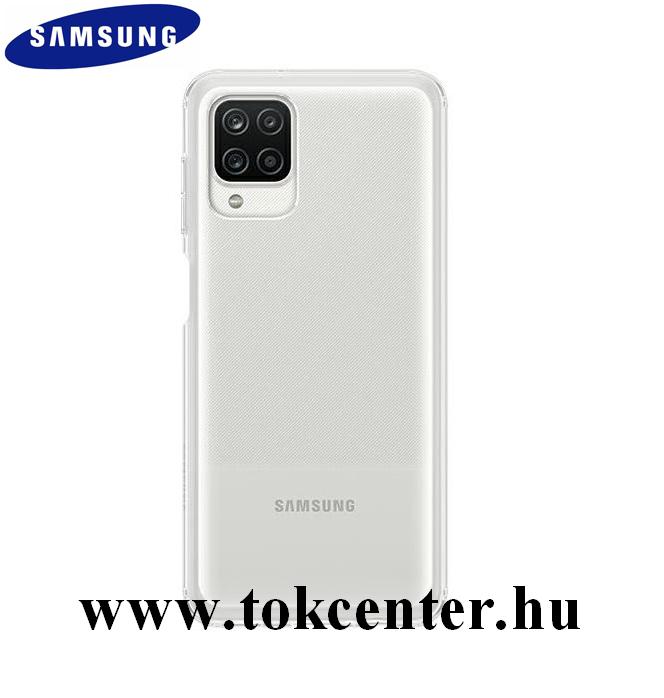 Samsung Galaxy A12 (SM-A125F) Gyári Szilikon telefonvédő ÁTLÁTSZÓ (EF-QA125TTEGEU)