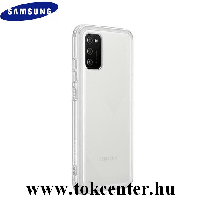 Samsung Galaxy A02s (SM-A025F) Gyári Szilikon telefonvédő ÁTLÁTSZÓ (EF-QA026TTEGEU)