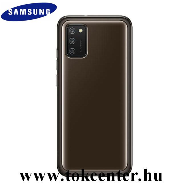 Samsung Galaxy A02s (SM-A025F) Gyári Szilikon telefonvédő FEKETE (EF-QA026TBEGEU)
