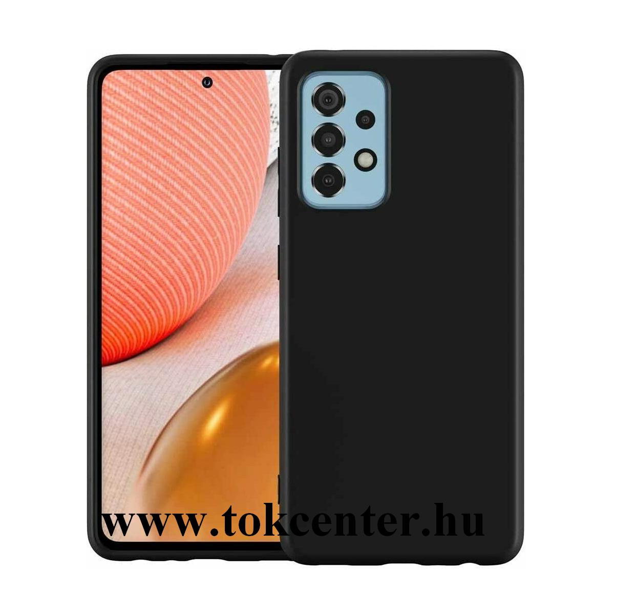 Samsung Galaxy A52 4G (SM-A525F) Szilikon telefonvédő (matt) FEKETE