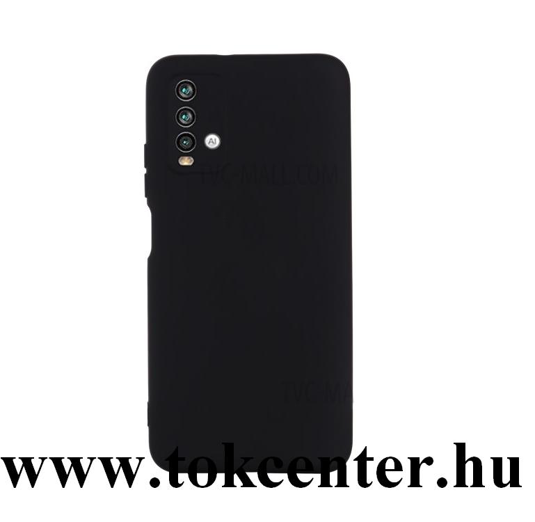 Xiaomi Redmi 9T Szilikon telefonvédő (matt) FEKETE
