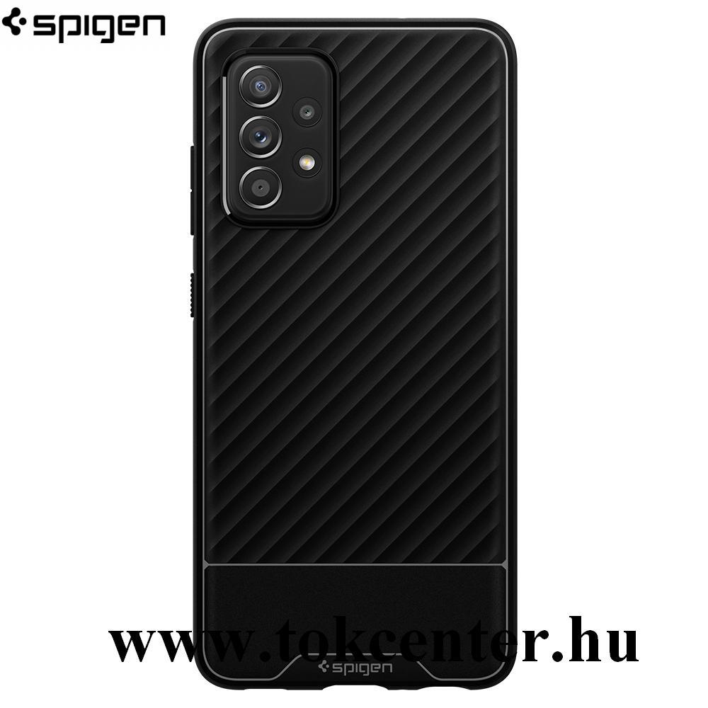 Samsung Galaxy A72 4G (SM-A725F) SPIGEN CORE ARMOR szilikon telefonvédő (közepesen ütésálló, 3D minta) FEKETE (ACS02330)