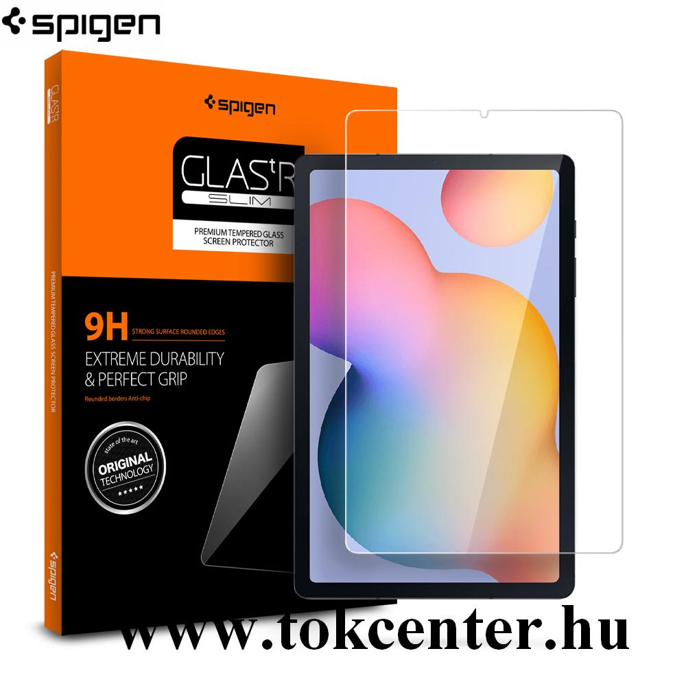 Samsung Galaxy Tab S6 Lite 10.4 WIFI (SM-P610) SPIGEN SLIM HD képernyővédő üveg (2.5D full cover, extra karcálló, tok barát, ultravékony, 0.2mm, 9H) ÁTLÁTSZÓ (AGL01842)