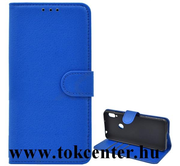 Honor 8A (Play 8A) / Huawei Y6s (2019) Tok álló, bőr (FLIP, oldalra nyíló, asztali tartó funkció) VILÁGOSKÉK	