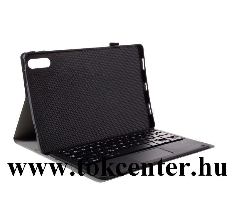 Lenovo Tab P11 Pro (TB-J706F) Tok álló, bőr hatású (FLIP, bluetooth billentyűzet, asztali tartó funkció, QWERTY) FEKETE