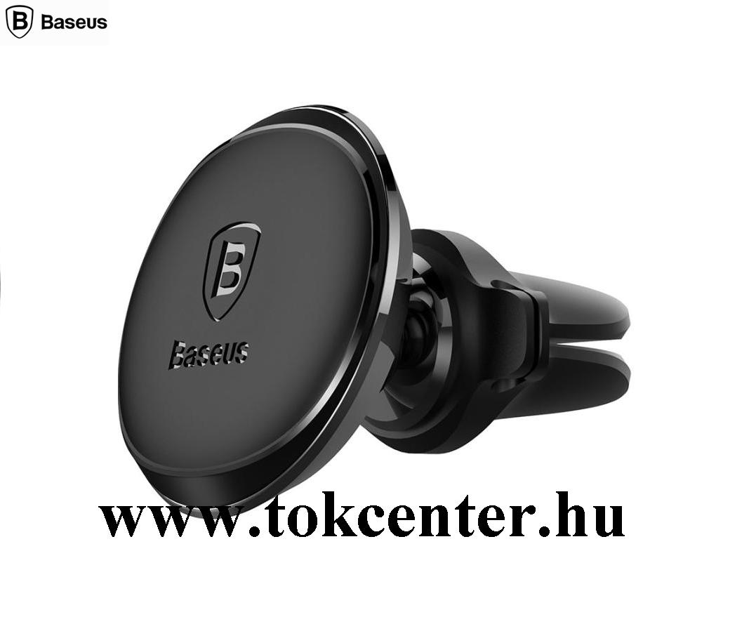 BASEUS autós tartó (szellőzőre, mágneses, 360°-ban forgatható, univerzális) FEKETE