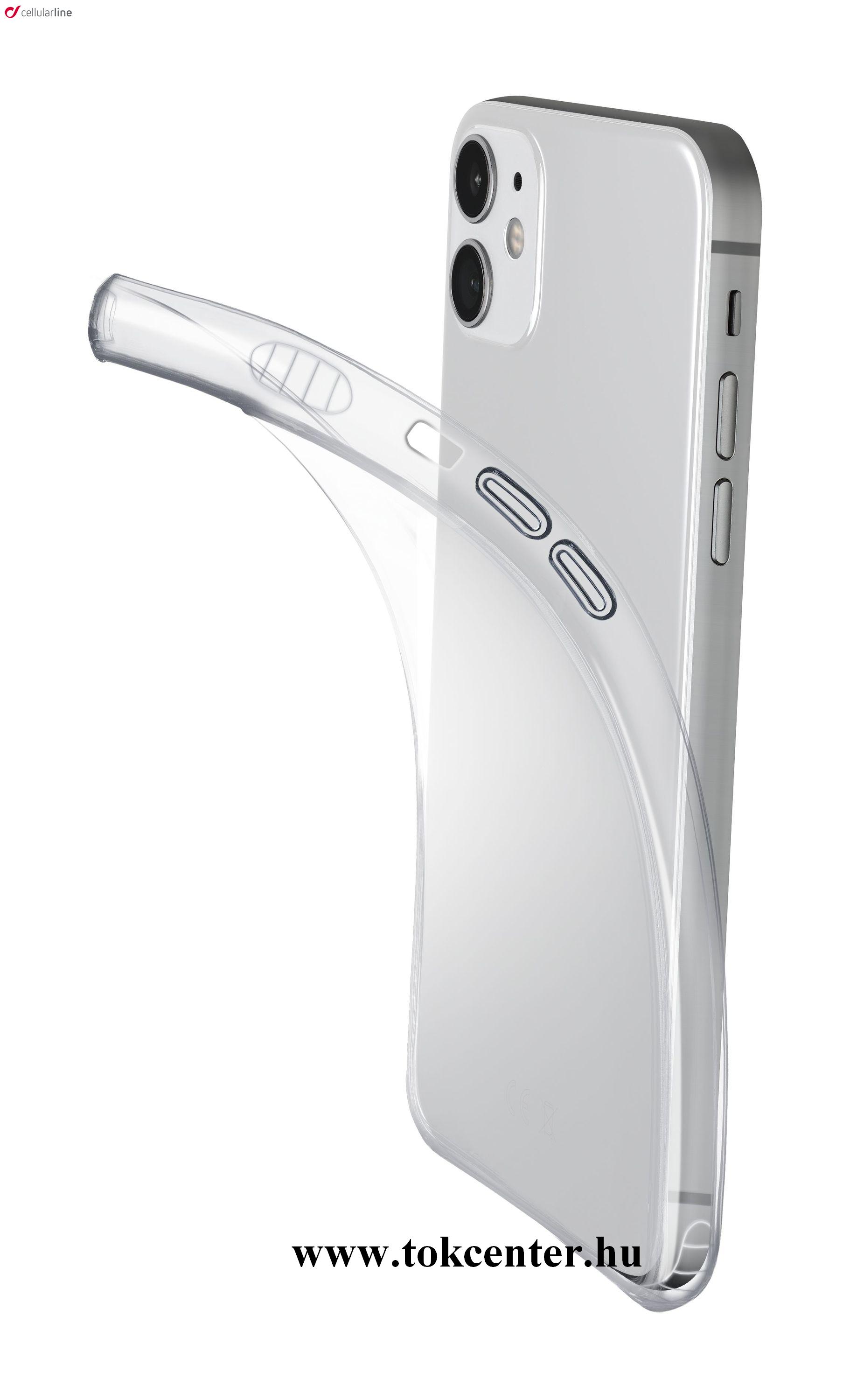 Apple iPhone 12 mini CELLULARLINE FINE szilikon telefonvédő (ultravékony) ÁTLÁTSZÓ