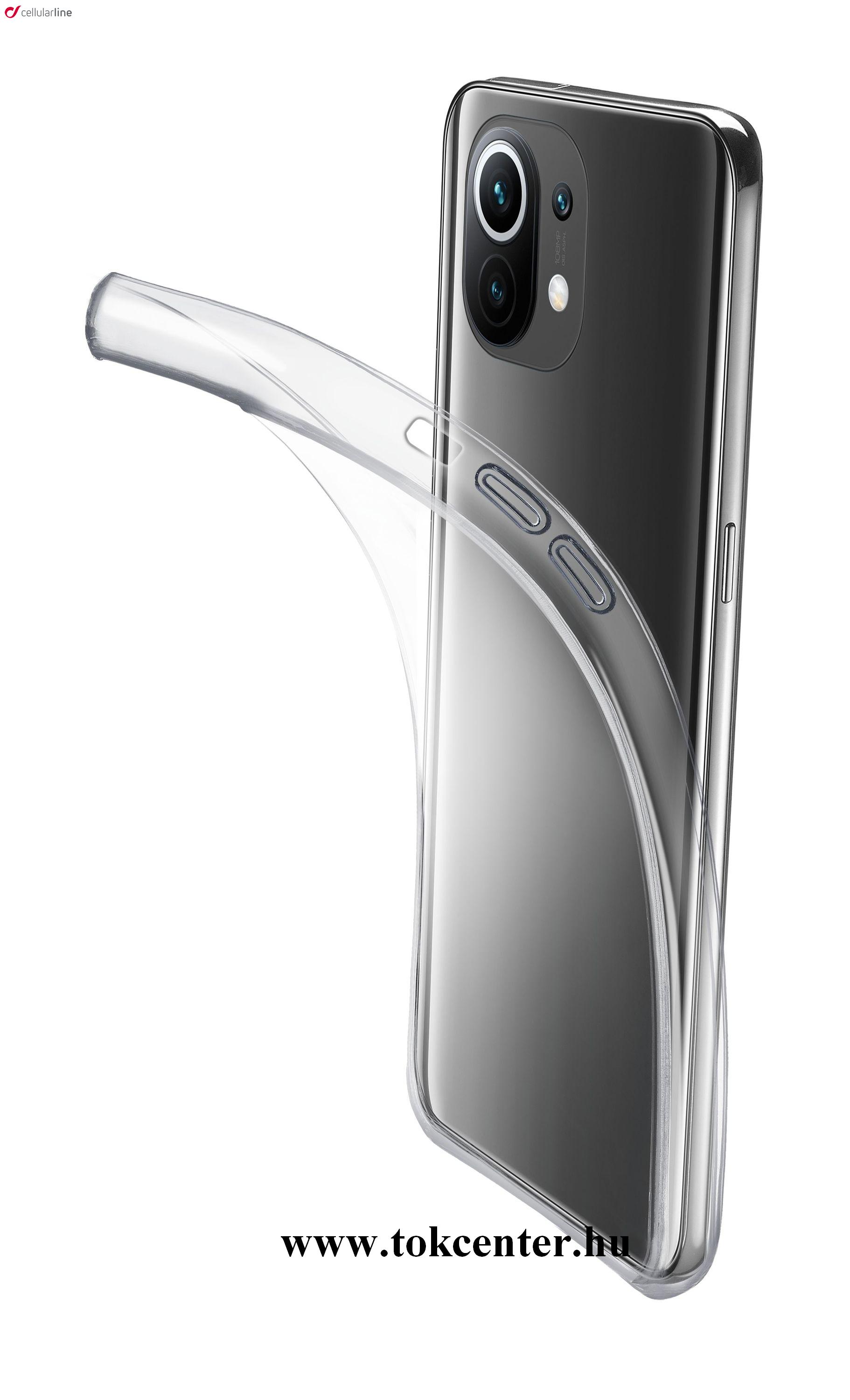Xiaomi Mi 11 CELLULARLINE FINE szilikon telefonvédő (ultravékony) ÁTLÁTSZÓ