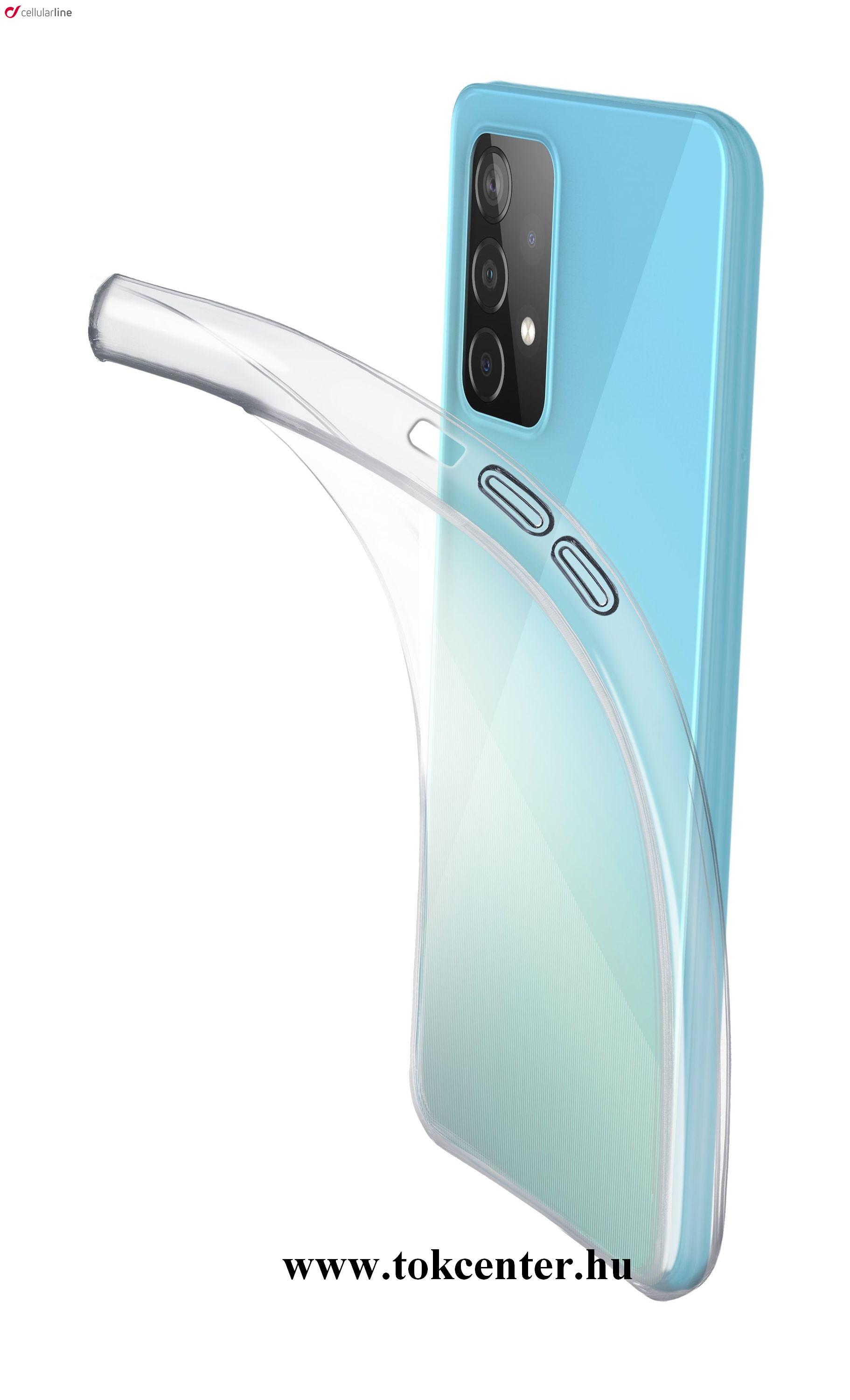 Samsung Galaxy A52 4G (SM-A525F) / Samsung Galaxy A52 5G (SM-A526F) CELLULARLINE FINE szilikon telefonvédő (ultravékony) ÁTLÁTSZÓ