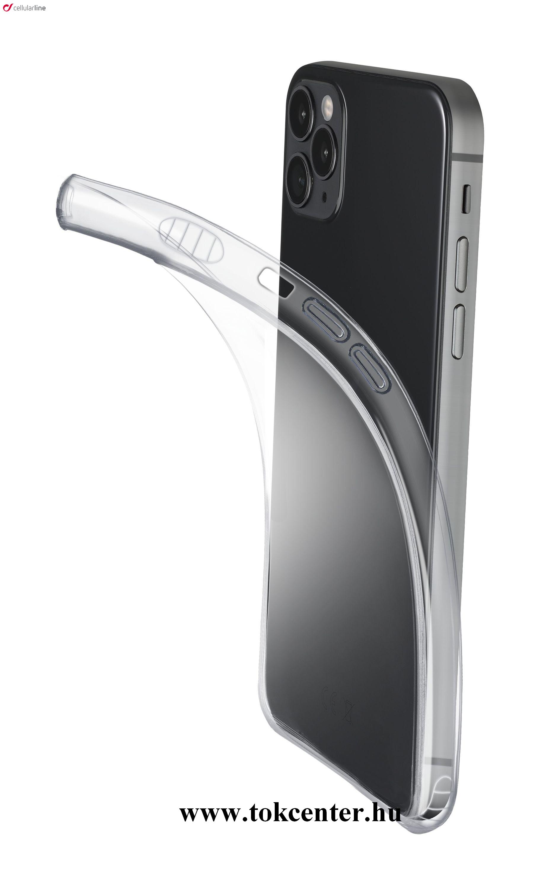 Apple iPhone 12 / Apple iPhone 12 Pro CELLULARLINE FINE szilikon telefonvédő (ultravékony) ÁTLÁTSZÓ