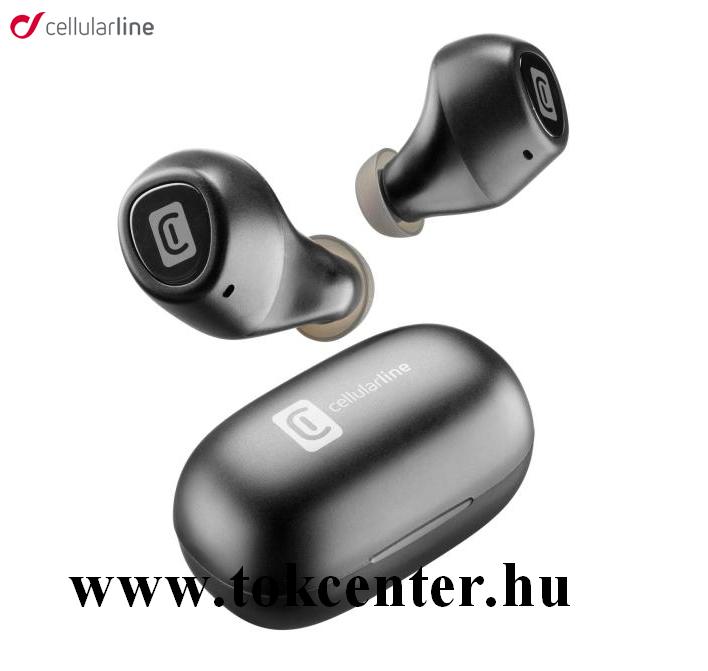 CELLULARLINE BLINK BLUETOOTH fülhallgató SZTEREO (v5.0, TWS, mini, mikrofon, aktív zajszűrő + töltőtok) FEKETE