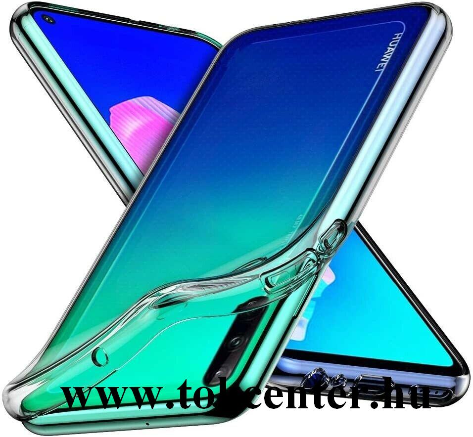 Huawei P40 Lite E / Y7p Szilikon telefonvédő (ultravékony, antibakteriális bevonat) ÁTLÁTSZÓ