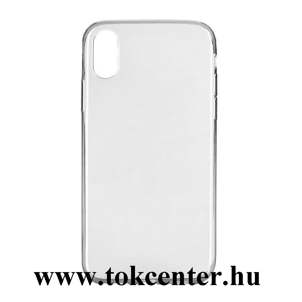 Apple iPhone X 5.8 / Apple iPhone XS 5.8 Szilikon telefonvédő (ultravékony, antibakteriális bevonat) ÁTLÁTSZÓ