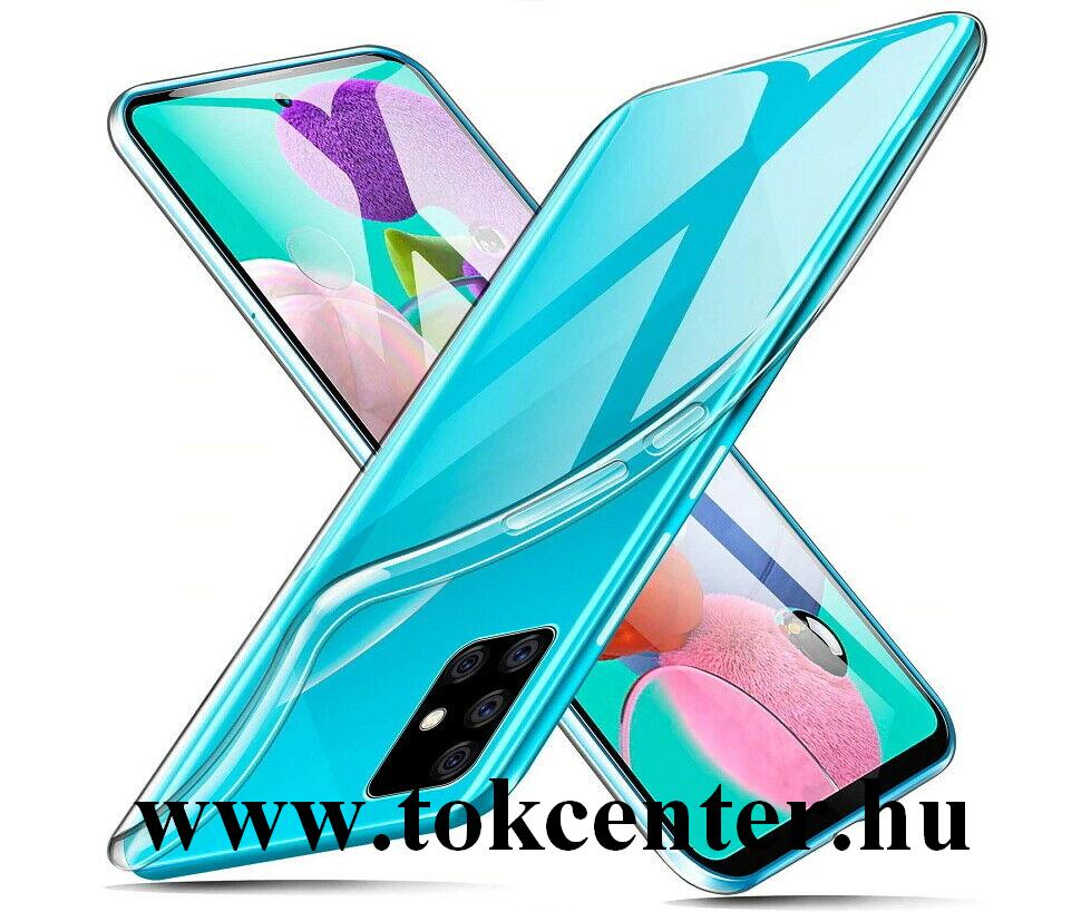 Samsung Galaxy A71 (SM-A715F) Szilikon telefonvédő (ultravékony, antibakteriális bevonat) ÁTLÁTSZÓ