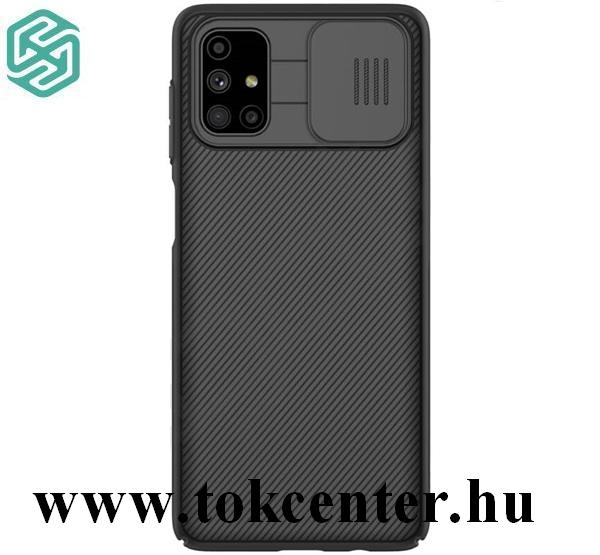 Xiaomi Redmi 9T / Xiaomi Redmi Note 9 4G NILLKIN CAMSHIELD műanyag telefonvédő (szilikon keret, közepesen ütésálló, kamera védelem, csíkos) FEKETE