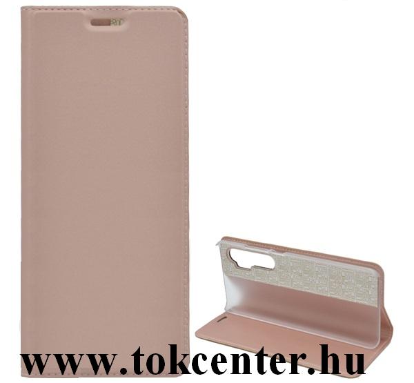 Xiaomi Mi 11 Lite Tok álló, bőr hatású (FLIP, oldalra nyíló, asztali tartó funkció) ROZÉARANY