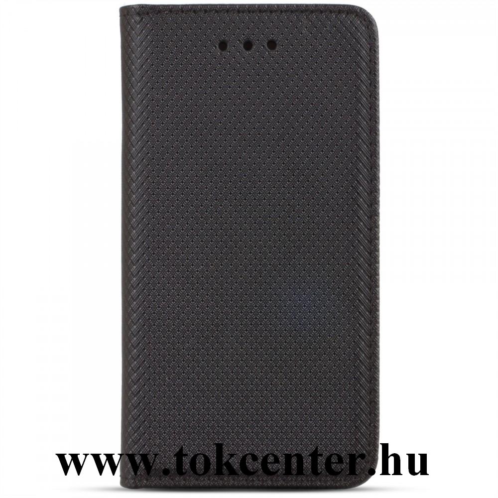 Samsung Galaxy A32 4G (SM-A325) Tok álló, bőr hatású (FLIP, oldalra nyíló, asztali tartó funkció, rombusz minta) FEKETE